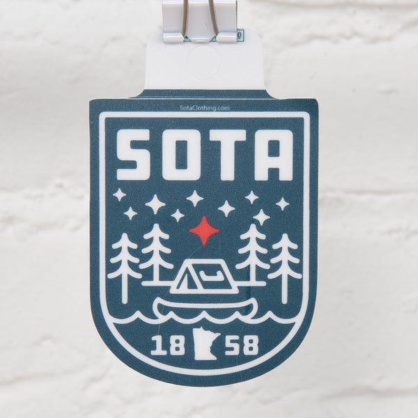 Sota camp scene sticker