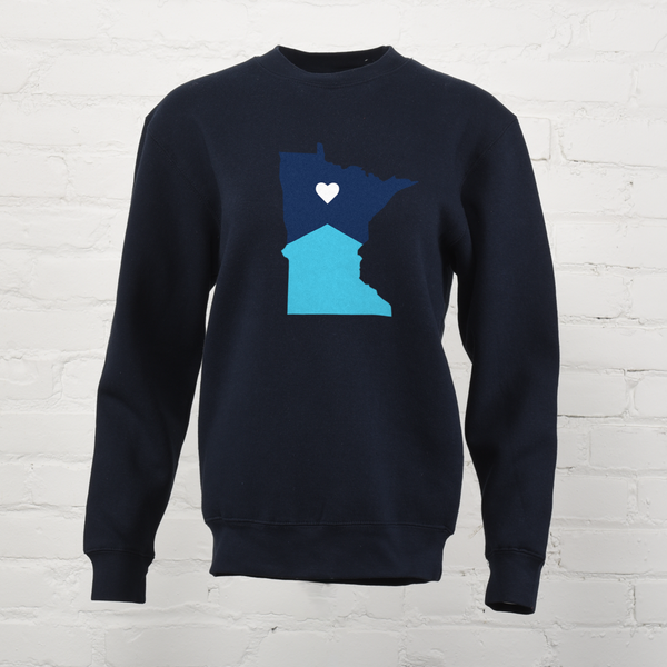 State Flag w/Heart Unisex Crewneck