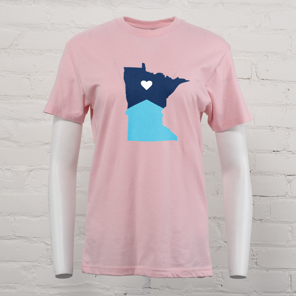 State Flag W/Heart Unisex Tee