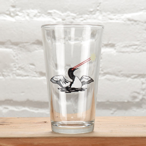 Laser Eyes Pint Glass