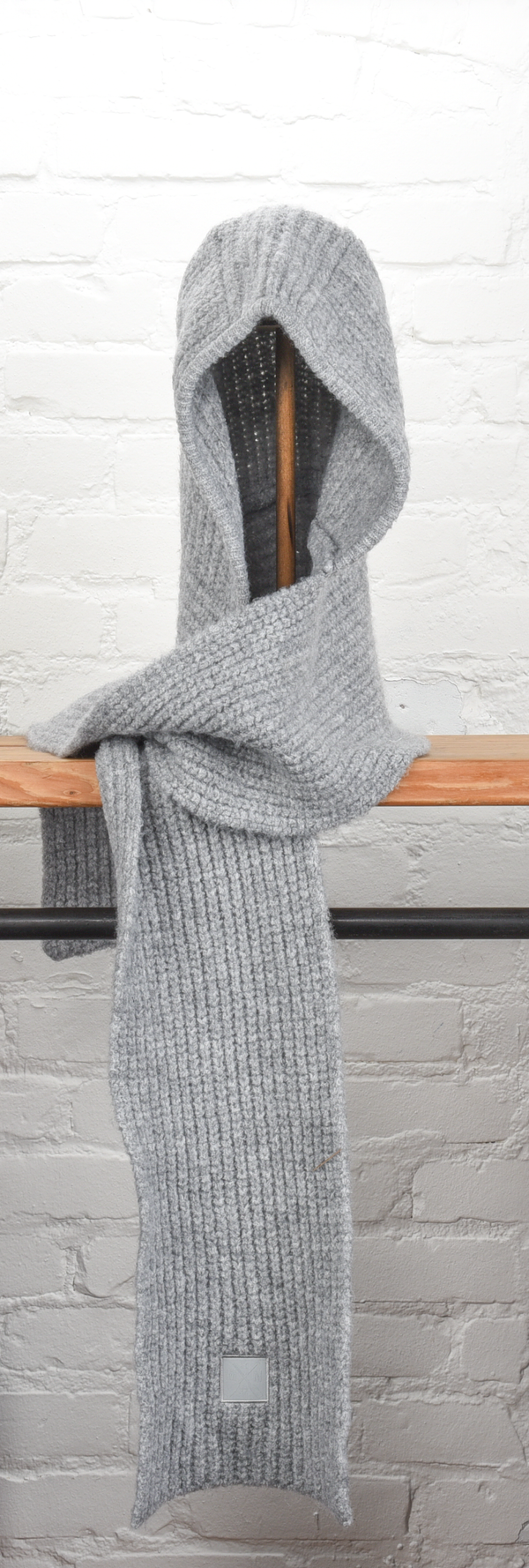 Grey Sky Knit Hood/Scarf