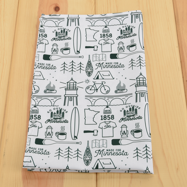 Iconic Print Tea Towel