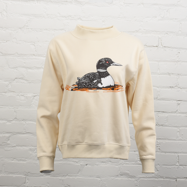 Loon Drift Women's Mockneck Sweatshirt (PRE ORDER)