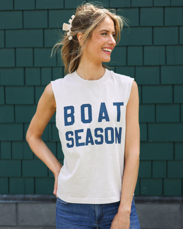 Unisex Boat Season Muscle Tank