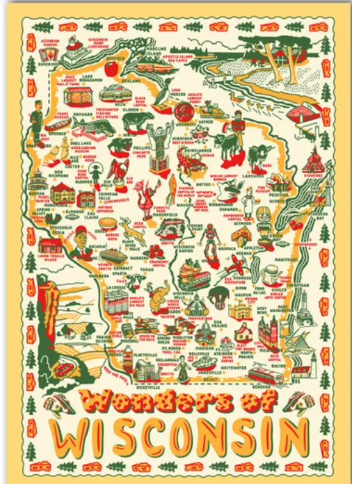WI Wonders tea towel