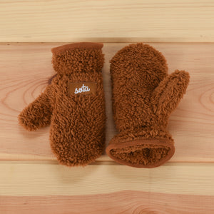 Kids Brown Bear Mittens - sota clothing
