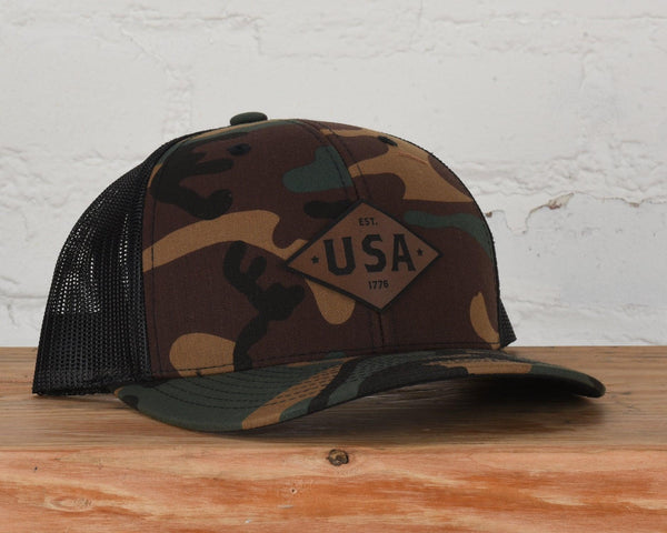 Patriot Leather Patch Snapback