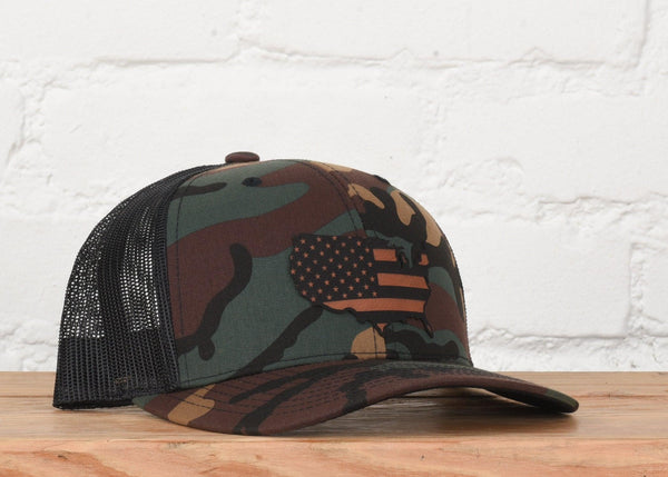 United States Shape Flag Snapback