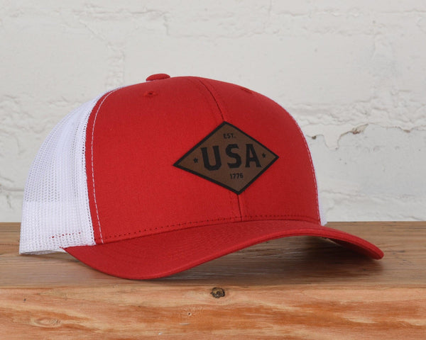 Patriot Leather Patch Snapback