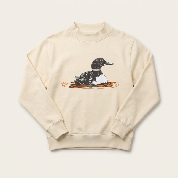 Loon Drift Women's Mockneck Sweatshirt (PRE ORDER)
