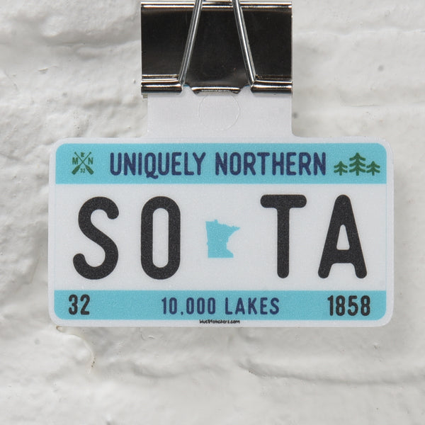 Sota License Plate Sticker