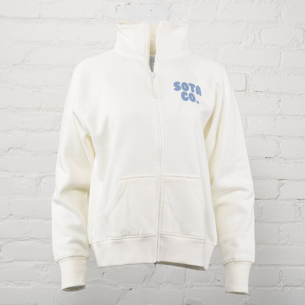 Women's Bubble Letter Boxy Full Zip