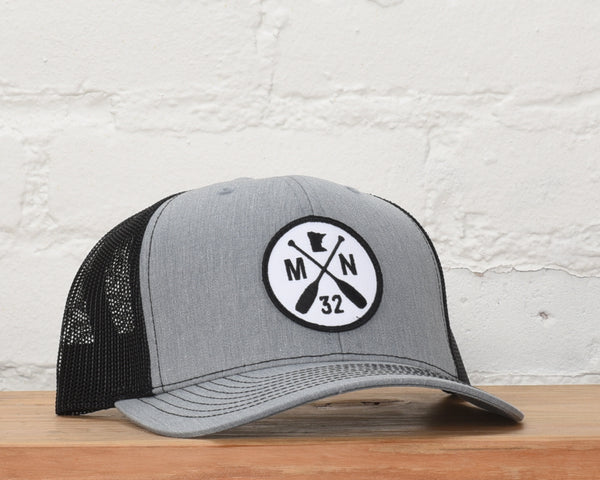 The Classic Gray/Black Mesh Snapback