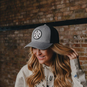 The Classic Gray/Black Mesh Snapback - sota clothing
