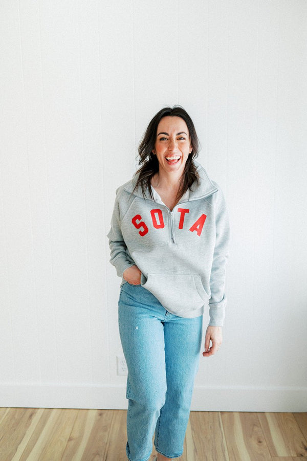 Women's Lila 1/2 Zip Sweatshirt - sota clothing