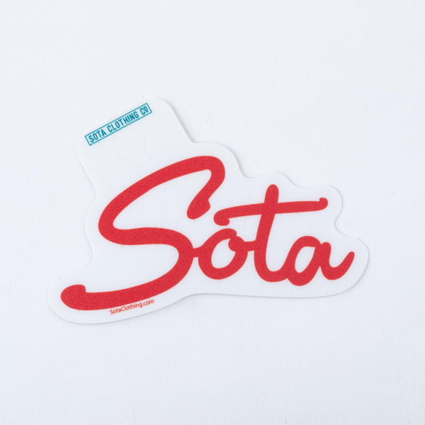 Sota Script Sticker