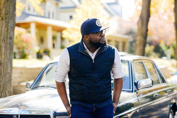 Scout Snapback Hat - Navy/Gold