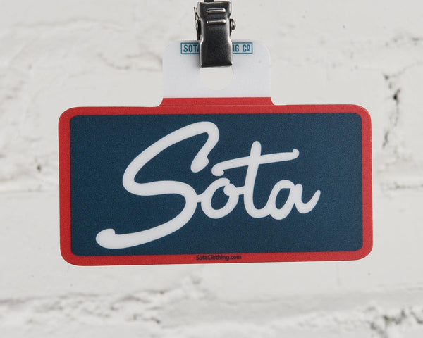 Sota Script Rectangle Sticker