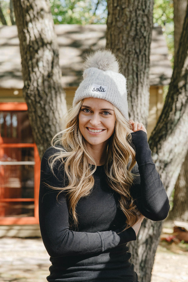 Ridge Line Pom Beanie - sota clothing